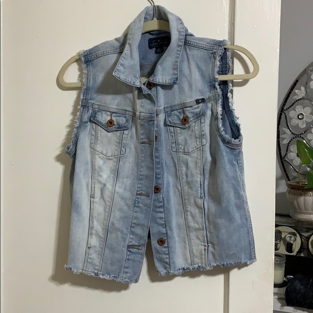 Jeans jacket vest